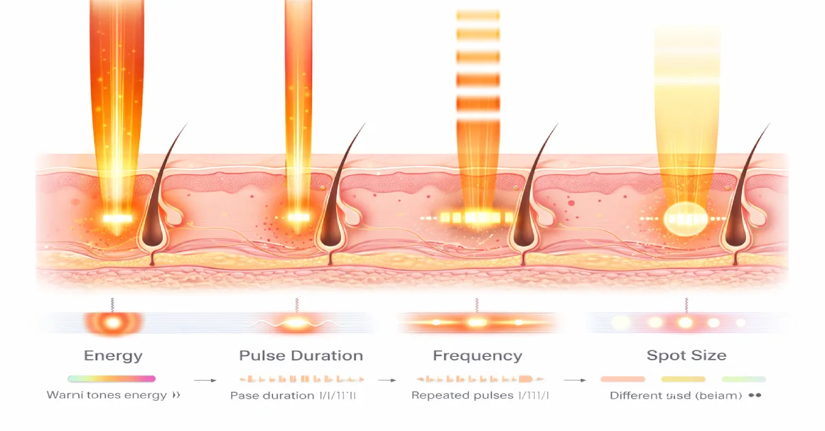 تنظیمات دستگاه لیزر