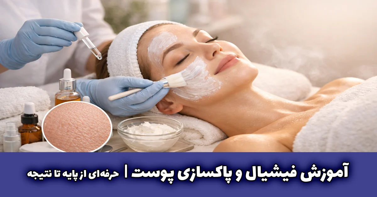 آموزش فیشیال و پاکسازی پوست حرفهای از پایه تا نتیجه