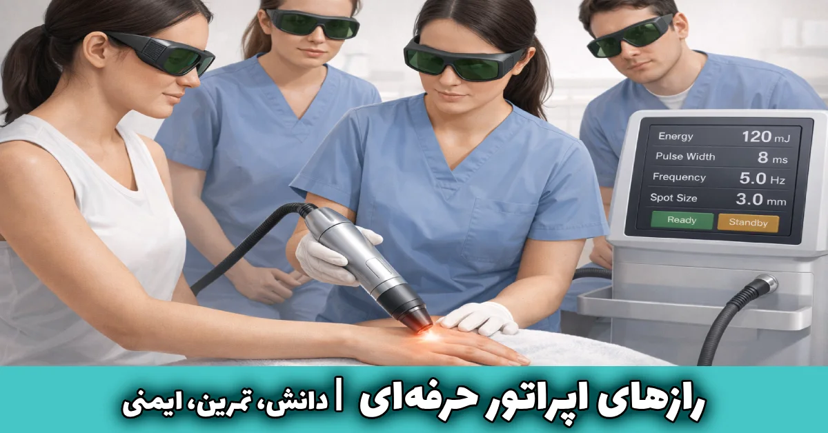 رازهای اپراتور لیزر با دستگاه با دانش، تمرین، ایمنی