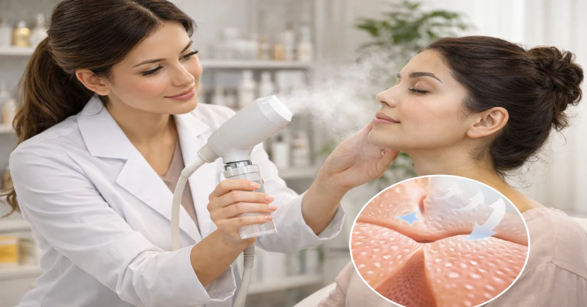 بخور و آمادهسازی منافذ برای آموزش فیشیال و پاکسازی پوست