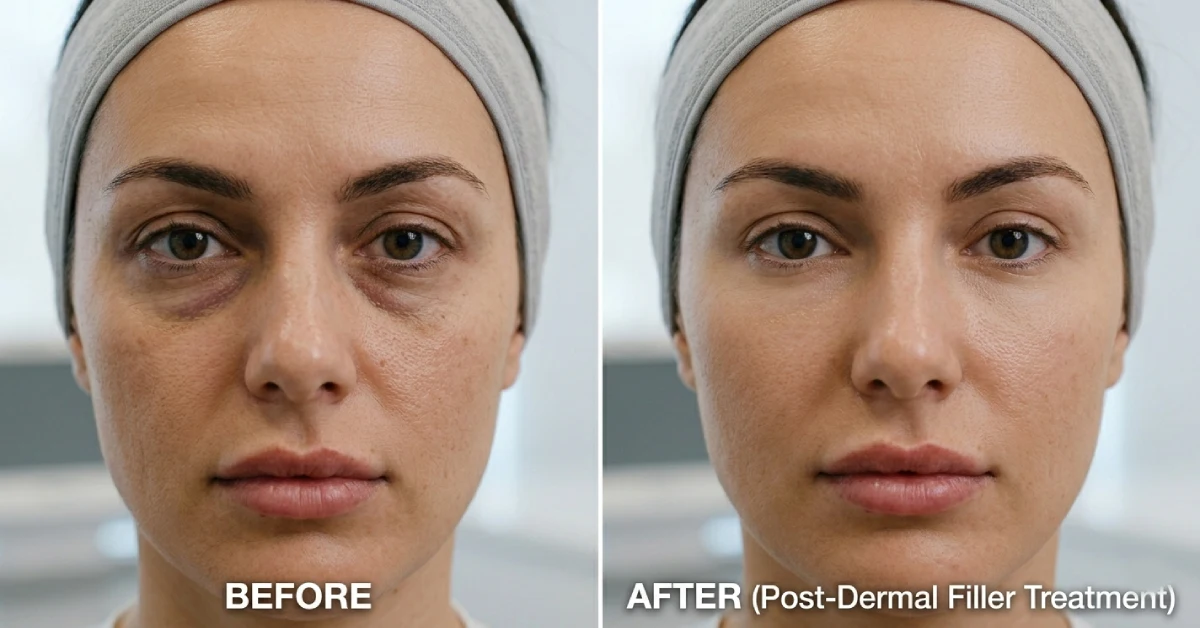 تاثیر تزریق فیلر زیر چشم در رفع گودی و تیرگی صورت