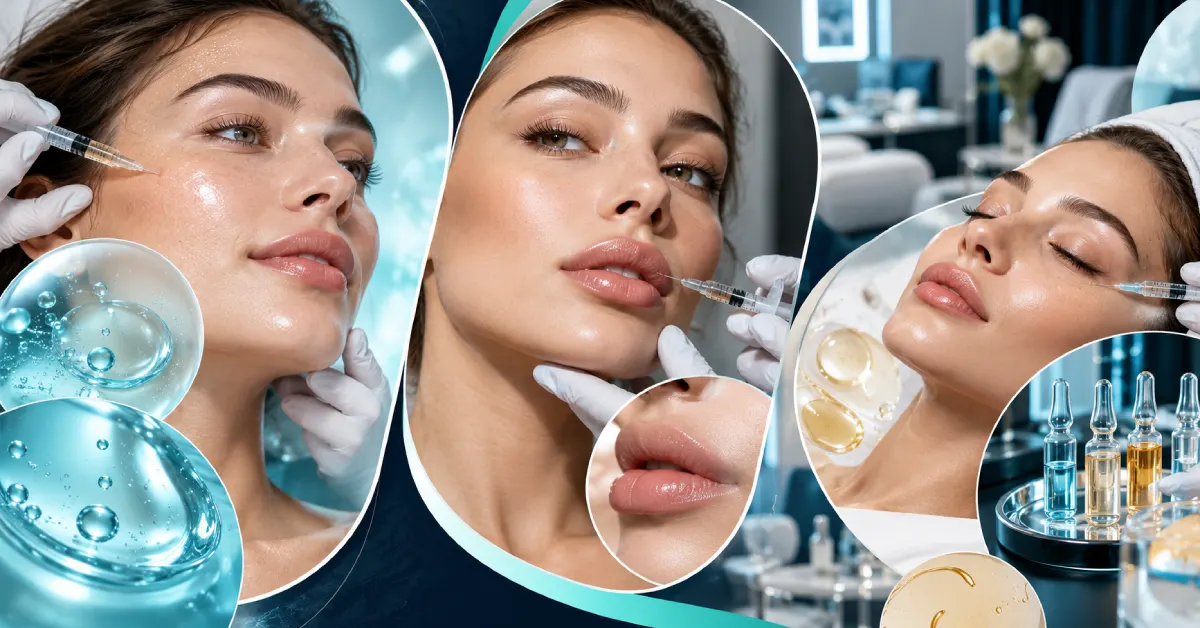 مقایسه مزوژل، فیلر و مزوتراپی در یک کلاژ زیبایی با نمایش روشهای تزریقی، ترکیبات جوانساز و تاثیر آنها بر کیفیت و ظاهر پوست
